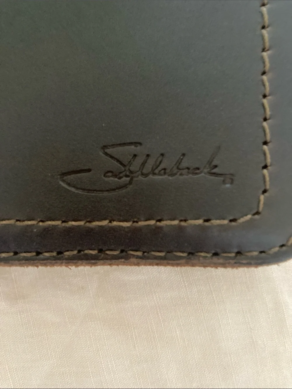 Dark Brown Leather Strap Wallet